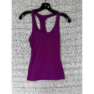 Nike Dri Fit Get Fit Tank Top Slim Fit Purple Womens Size XS